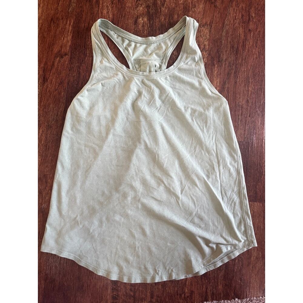 Lululemon Mint Pale Green Gathered Racerback Tank Top Size Small